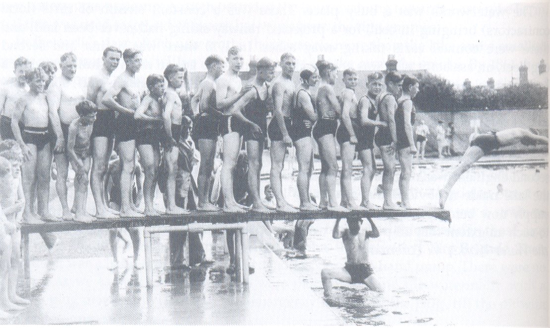 Hinksey pools diving board 1936